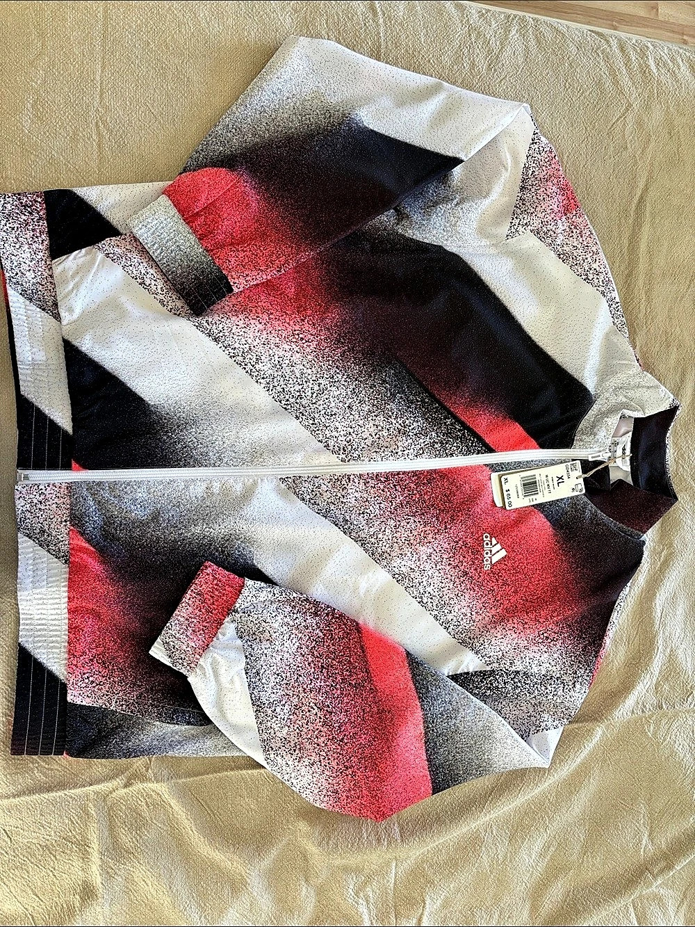 adidas W UC W TY Color Block Track Jacket Red & Black XL